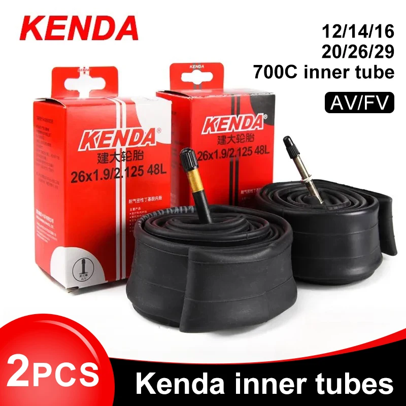 Inner Tube 700C - 2PCS KENDA Fahrrad Innenrohr 20/26/27.5/29/700c/23C Schrader