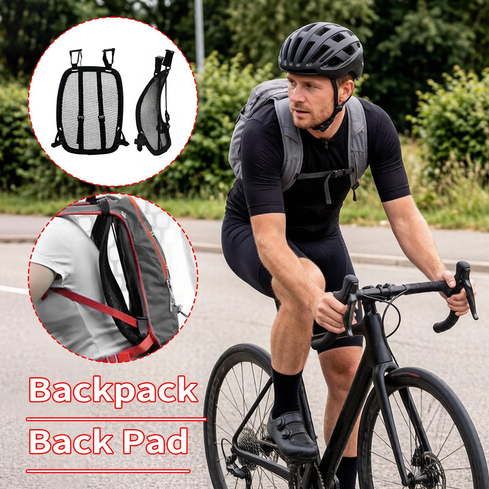 Cycling Commute Backpack - Rucksack-Abstandshalter, atmungsaktiv, verstellbar, universeller Netz-Luftstrom-Abstandshalter für