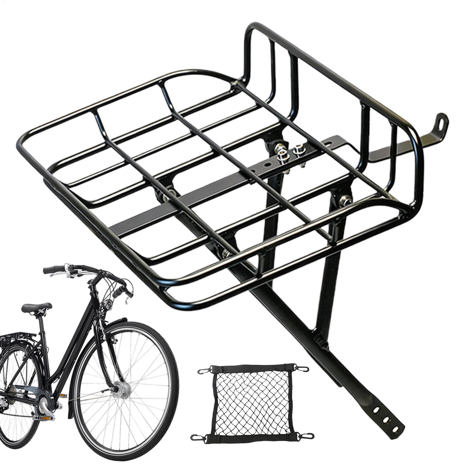 Cycling To Commute - Schnell abnehmbarer Fahrradkorb vorne, großer Metall-Transportkorb