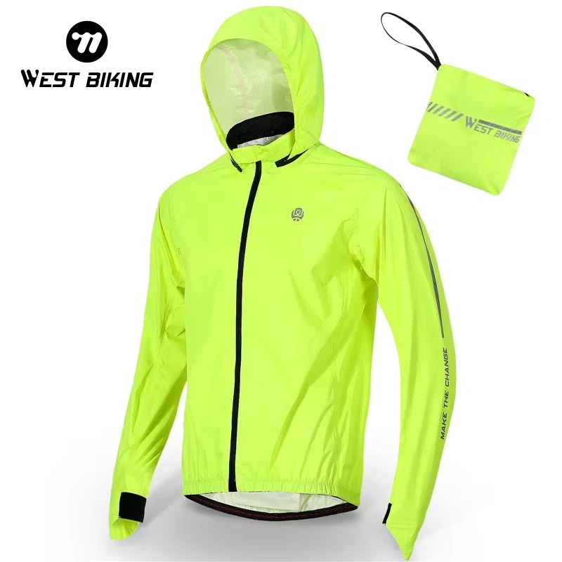 Cycling Rain Jacket Commute - WEST BIKING Fahrradjacke für Herren und