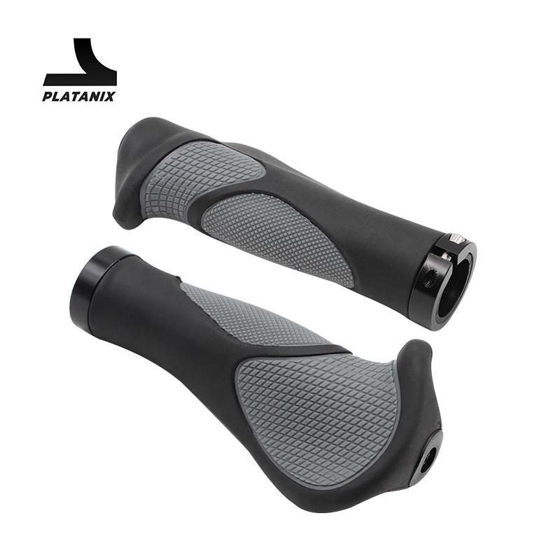 Commuter Bike Lock - PLATANIX Ergonomische Fahrradgriffe Rutschfest mit Lock-On,